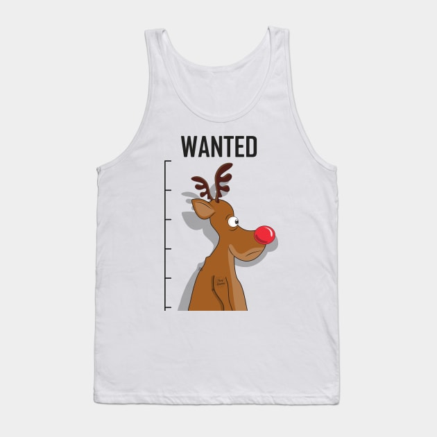 Rudolph mug shot | Funny Christmas T-shirt | Great gift idea Tank Top by MerchMadness